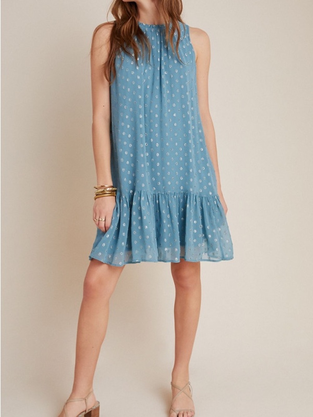 NWT Anthropologie Natalie Flounced Dress